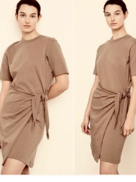 Vince Dresses & Skirts - Vince Women's Tie-Waist Short Sleeve casual preppy dress size large
